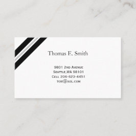 Klassieke oproepkaart contactkaartje