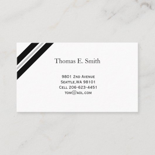 Klassieke oproepkaart contactkaartje (Voorkant)