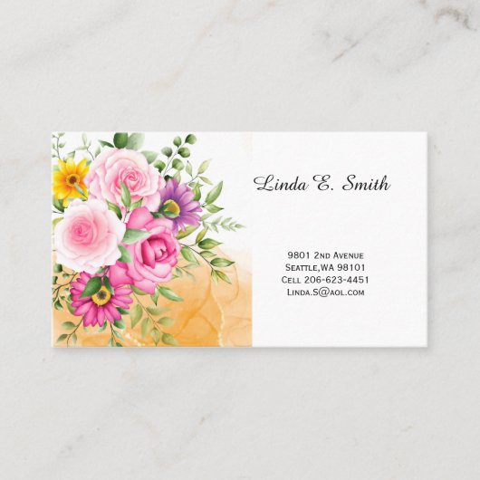 Klassieke oproepkaart visitekaartje (Voorkant)