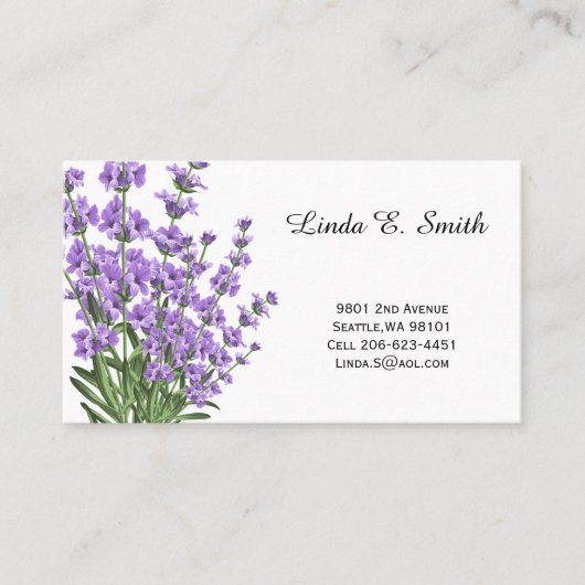 Klassieke oproepkaart visitekaartje (Voorkant)