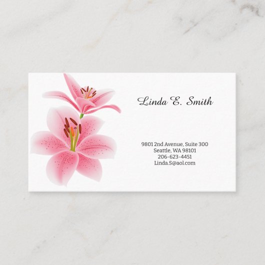 Klassieke oproepkaart visitekaartje (Voorkant)