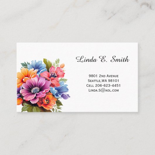 Klassieke oproepkaart visitekaartje (Voorkant)