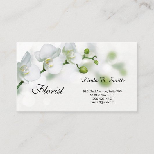 Klassieke oproepkaart visitekaartje (Voorkant)