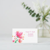 Klassieke oproepkaart visitekaartje (Staand voorkant)