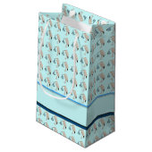 Klassieke opslag (blauw) 2 klein cadeauzakje (Achterkant Gekanteld)