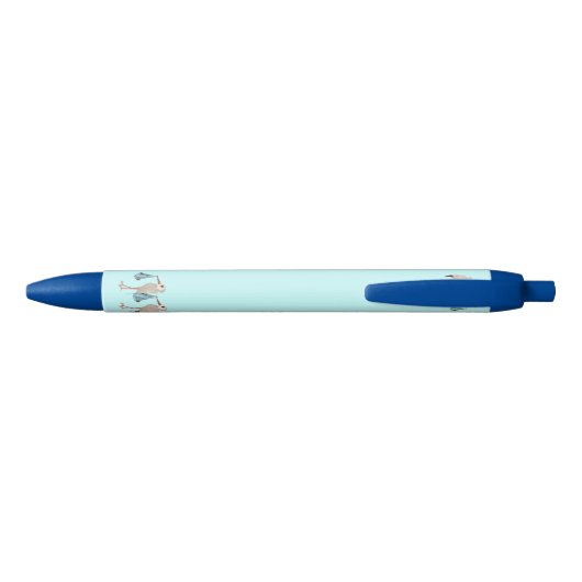 Klassieke opslag (blauw) 2 zwarte inkt pen (Achterkant)