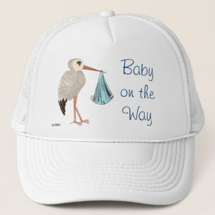 Klassieke opslag (blauw) (Baby shower) Trucker Pet