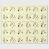 Klassieke opslag (neutraal) 2 (Baby shower) Cadeaupapier (Vlak)