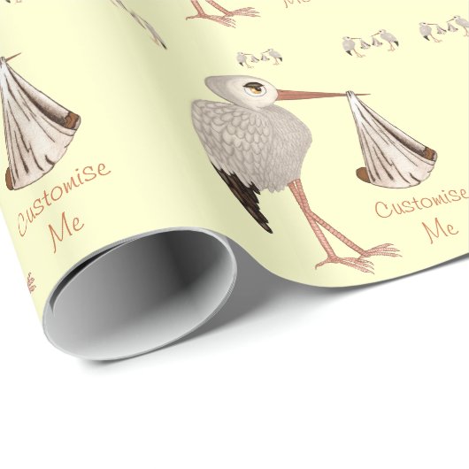 Klassieke opslag (neutraal) 2 (Baby shower) Cadeaupapier (Rol Hoek)