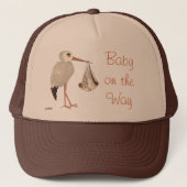 Klassieke opslag (neutraal) 2 (Baby shower) Trucker Pet (Voorkant)
