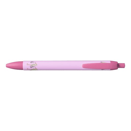 Klassieke opslag (roze) 2 zwarte inkt pen (Achterkant)