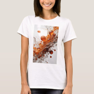 Klassieke Oranje ABSTRACTE KUNST Kunstprint T-shirt