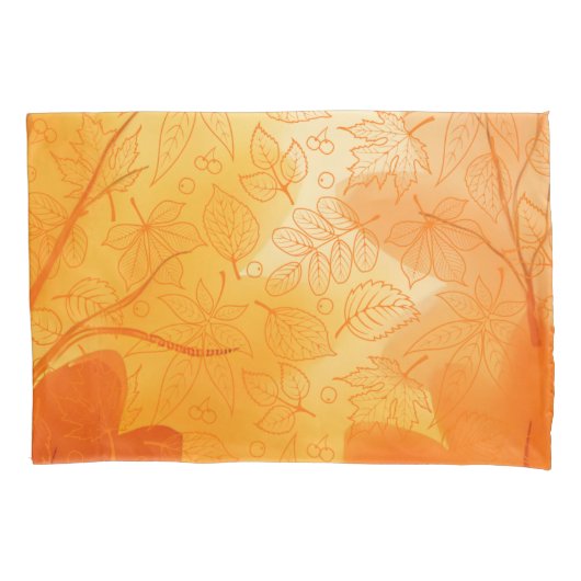 Klassieke oranje bladeren Herfst Kussensloop (Voorkant)