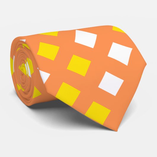 Klassieke Oranje gespleten Unisex-Stropdas Stropdas (Opgerold)