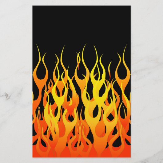 Klassieke Oranje racegevechten in brand Briefpapier (Voorkant)