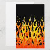 Klassieke Oranje racegevechten in brand Briefpapier (Voorkant / Achterkant)