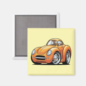 Klassieke Oranje Toon Auto Magneet (Voorkant / Achterkant)