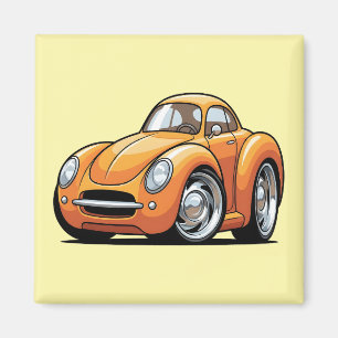 Klassieke Oranje Toon Auto Magneet
