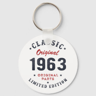 Klassieke originele 1963 Originele Delen Birthday  Sleutelhanger