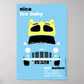 Klassieke originele mini-ijs van minimalistische k poster (Voorkant)