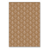 Klassieke Ornament bruin-vouwbare naam Kaart (Achterkant)