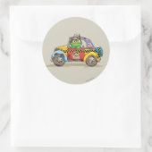 Klassieke Oscar's Taxi Service Ronde Sticker (Tas)
