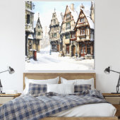 Klassieke Oud Amsterdam Kunst Canvas Afdruk (Insitu (Slaapkamer))