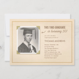 Klassieke Oud-foto Uitnodiging van geboorte