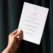 Klassieke Oud Geld Huwelijksuitnodiging Kaart