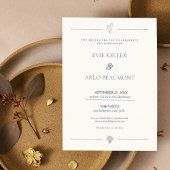 Klassieke Oud Geld Huwelijksuitnodiging Kaart