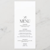 Klassieke Oud Geld Trouwen Menu (Voorkant)