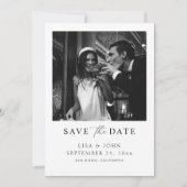 Klassieke Oud Geld Trouwen Save The Date Foto Kaart (Voorkant)