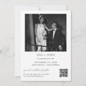 Klassieke Oud Geld Trouwen Save The Date Foto Kaart (Achterkant)