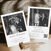 Klassieke Oud Geld Trouwen Save The Date Foto Kaart