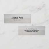 Klassieke oude Amerikaanse tekst met houtslangrafi Mini Visitekaartje (Voorkant / Achterkant)