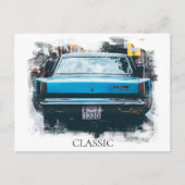 *~* Klassieke  oude Antiek autoverf Briefkaart (Voorkant)