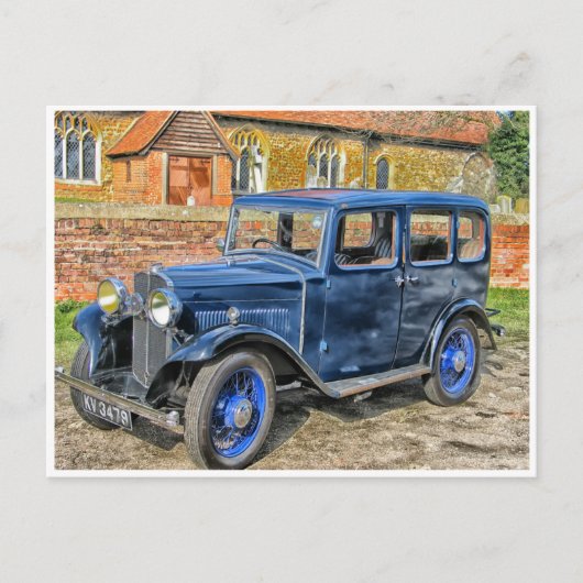 Klassieke oude antiek hdr-auto van 1932 briefkaart (Voorkant)