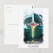 ** Klassieke  oude Antiek schilderij Retro Briefkaart (Voorkant / Achterkant)