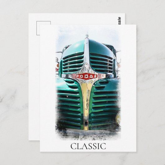 ** Klassieke  oude Antiek schilderij Retro Briefkaart (Voorkant / Achterkant)