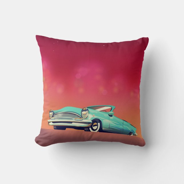 Klassieke Oude Auto Kussen (Voorkant)