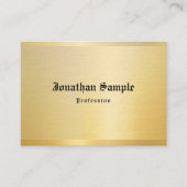 Klassieke oude Engelse tekst Gold  Sjabloon Visitekaartje (Voorkant)
