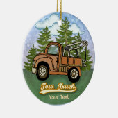 Klassieke Oude Takelwagen Keramisch Ornament (Rechts)