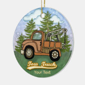 Klassieke Oude Takelwagen Keramisch Ornament (Links)