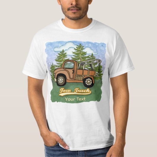 Klassieke Oude Takelwagen T-shirt (Voorkant)