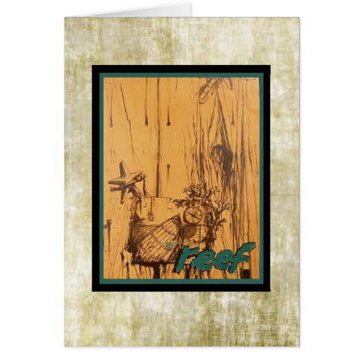 Klassieke oude Tiki menu uit de midden eeuw! (Voorkant)