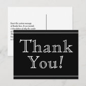 Klassieke, ouderwetse 'Dank je wel!' ansichtkaart Briefkaart (Voorkant / Achterkant)