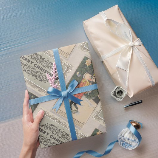 Klassieke Ouderwetse Notenkraker Victor Records Cadeaupapier