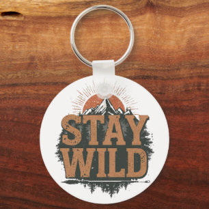 Klassieke Outdoor Natuur Quote Sleutelhanger