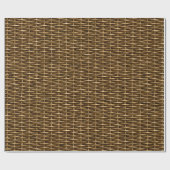 Klassieke over en onder Basketweve Textuur Cadeaupapier (Vlak)