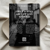 Klassieke  Overlay Fotokrant Trouwen Save The Date